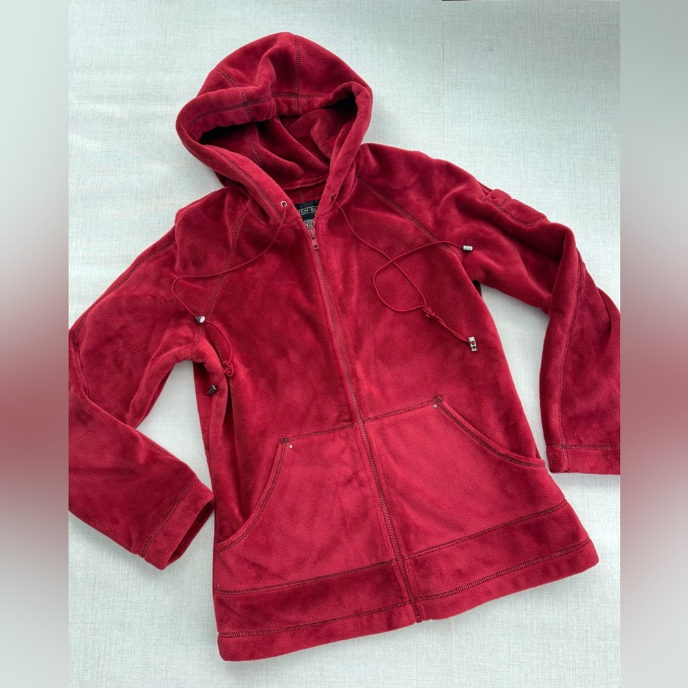 Kristen Blake Red Hooded Jacket